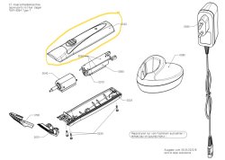 1591-7612 Moser Upper housing MOSER ChroMiniPro² bla salon tools service salontoolsservice.se