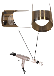 YAFLRETEXCEL_RS Gamma+ 360° sidonät i rose gold-aluminium för Gamma+ XCELL S hårfön Salon Tools Scandinavia Service AB