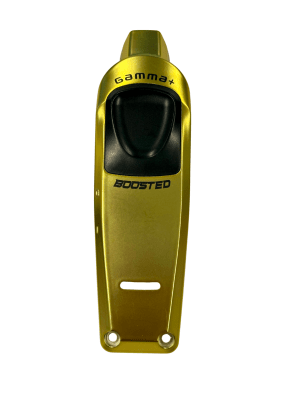 Zoom bild av ACABOOTRORO Gamma+ FrontUpper housing for Boosted trimmer, gold with Gamma+ Boosted logo and assembled LED window skal övre hus 