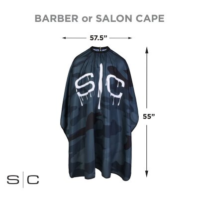 Zoom bild av stylecraft143072_1_StyleCraft Camouflage Black Barber Stylist Cape