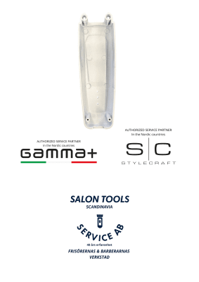 Zoom bild av StyleCraft Övre hölje (Överhus) i metall för klippmaskin SABER 2.0, vit.